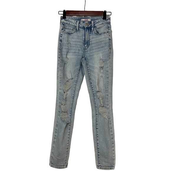 So Vintage Vibe High Rise Ankle Skinny Jeans Blue - Picture 12 of 14